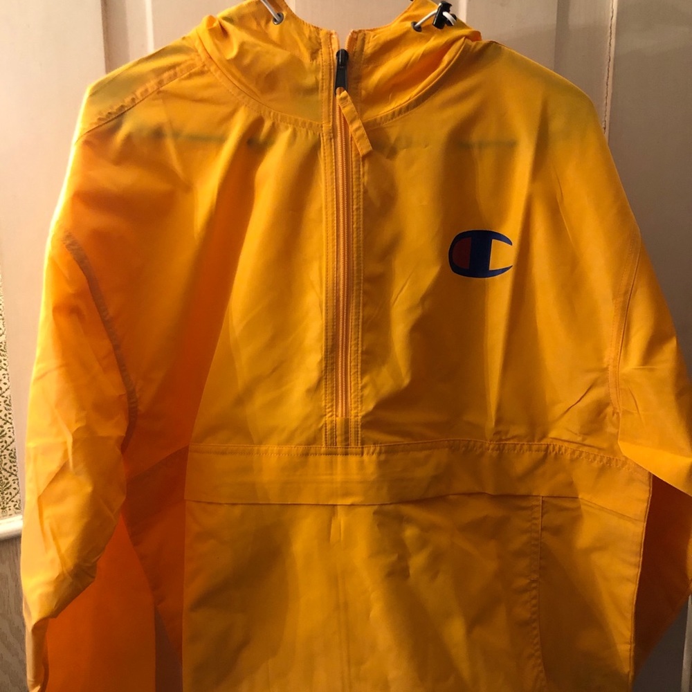 Brand New Yellow Champion Windbreaker